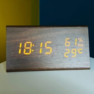 Triangle Wooden clock
